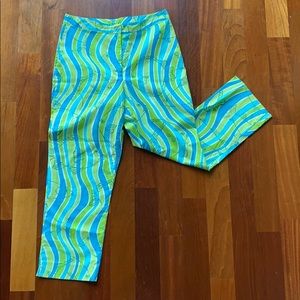 Lilly Pulitzer “Makin Waves” Fish Print Pants